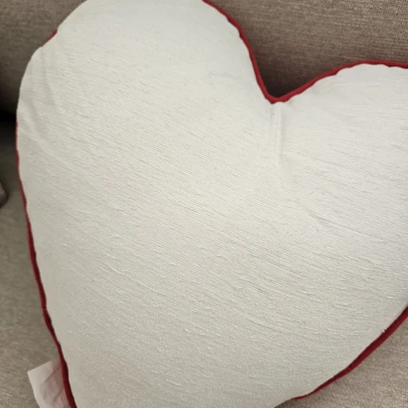 cupcakes & cashmere Heart Pillow with Red and Pink Strawberries - Picture 4 of 5